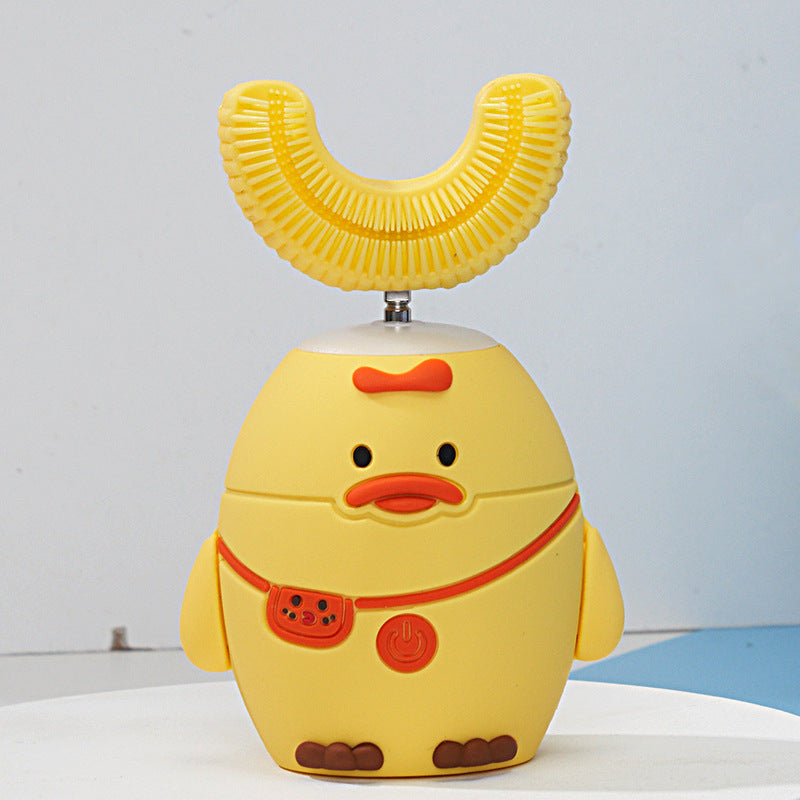 AlevioHealth™ Electric Toothbrush for Kids Silicon Automatic Ultrasonic Teeth Tooth Brush Cartoon Pattern for Children Smart 360 Degrees U