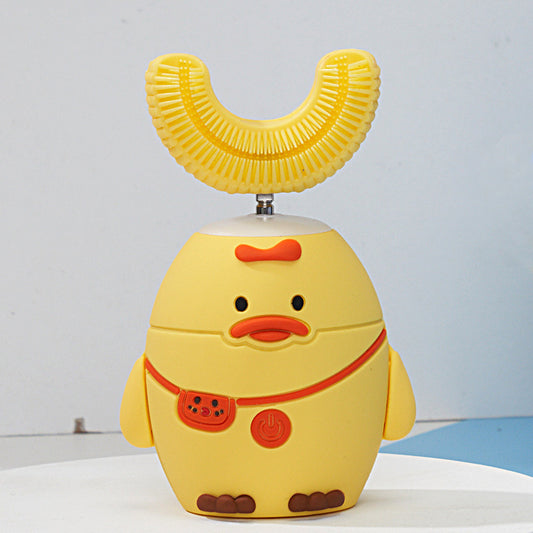 AlevioHealth™ Electric Toothbrush for Kids Silicon Automatic Ultrasonic Teeth Tooth Brush Cartoon Pattern for Children Smart 360 Degrees U