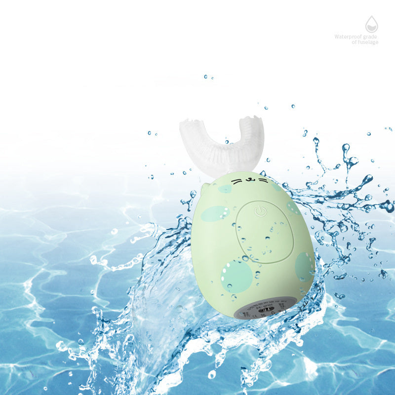 AlevioHealth™ Kid Sonic Rechargeable Electric Toothbrush Automatic 360 Degrees Toothbrush Ultrasonic Soft Silicone Electric Children Toothbrush