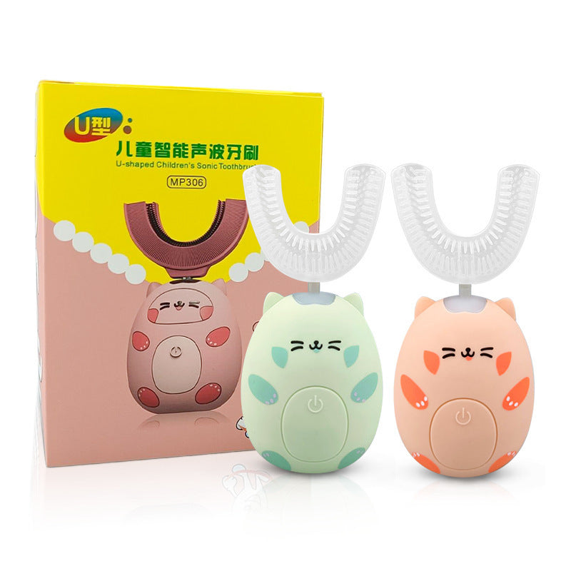 AlevioHealth™ Kid Sonic Rechargeable Electric Toothbrush Automatic 360 Degrees Toothbrush Ultrasonic Soft Silicone Electric Children Toothbrush