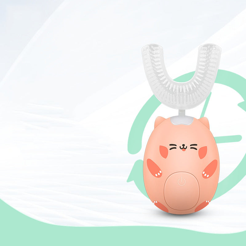 AlevioHealth™ Kid Sonic Rechargeable Electric Toothbrush Automatic 360 Degrees Toothbrush Ultrasonic Soft Silicone Electric Children Toothbrush