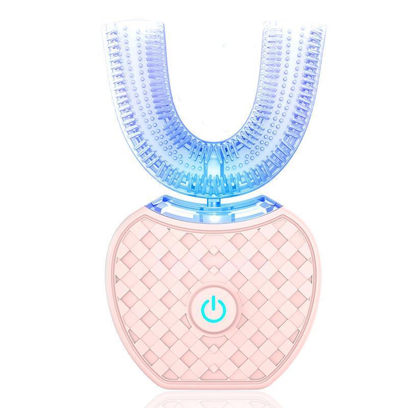 AlevioHealth™ U-Smart 360° Sonic Toothbrush — Hands-Free Blue-Light Cleaning